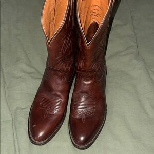 Men's Brown Leather Western Boots